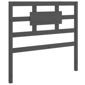 vidaXL cabecero de cama madera maciza de pino gris 95,5x4x100 cm