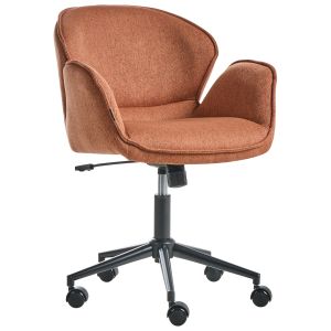 Cadeira home office belmar tecido laranja