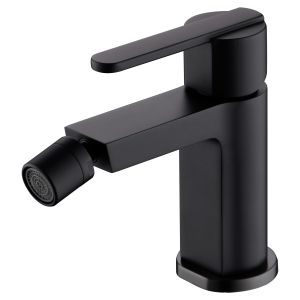 Torneira para bidê em latão preto fosco com cartucho cerâmico e flexíveis i