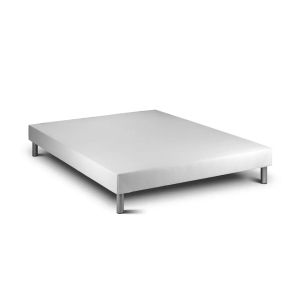 Sommier madeira 15  branco 190 x 90 cm altura 30 cm  indream