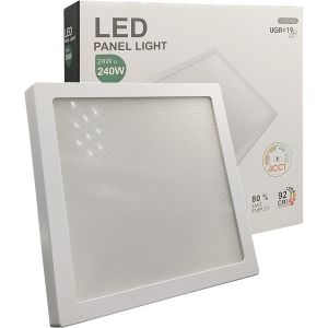 Plafon LED quadrado 24w (240w), 2880lm, ø21cm, luz selecionável 4cct
