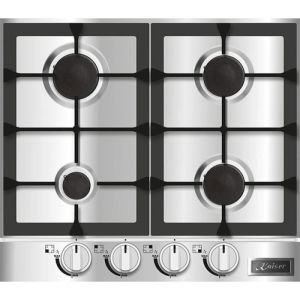 Fogão a gás - kaiser - kg 6357 turbo - 60 cm - aço inoxidável - fogão wok 3