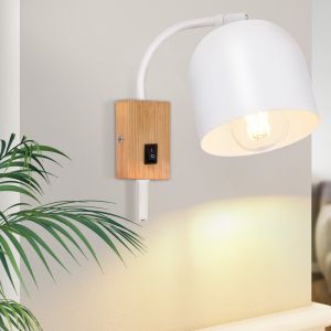 Nettlife aplique parede E27 branco 21.7x20.5
