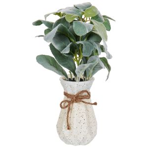 Planta artificial peperomia argyreia 30 cm verde
