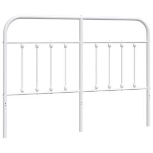vidaXL cabeceira metálica branca 150 cm