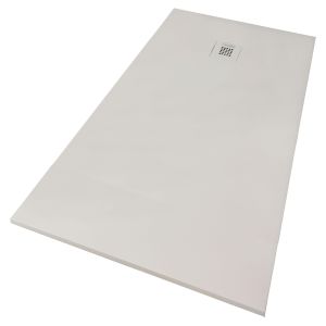 Ondee - base de duche nola 3 - cortável - 70x160 - resina - branco -batoque