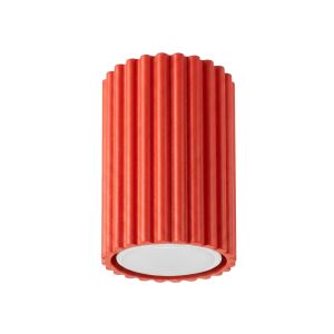 Plafons karbon 1 vermelho alumínio 6.5x10x6.5cm