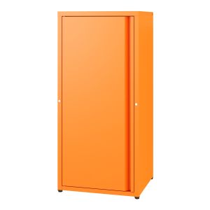 Armário metálico burlöv aço 88 x 40 x 35 cm laranja [en.casa]