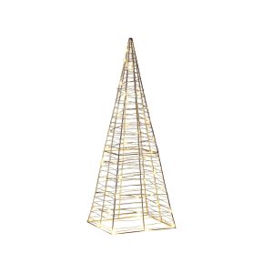 Decoração de exterior LED puksala 60 cm árvore de natal prateado