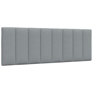 Almofadão de cabeceira 140 cm tecido cinzento-claro ptob1386