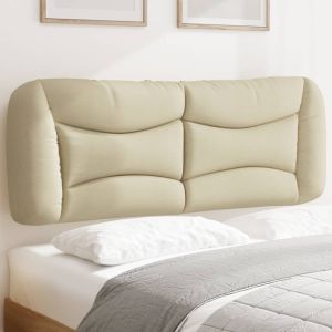 Almofadão de cabeceira 140 cm tecido creme ptob8104
