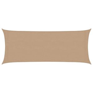 vidaXL toldo de vela hdpe gris taupe 160 g/m² 2x5 m