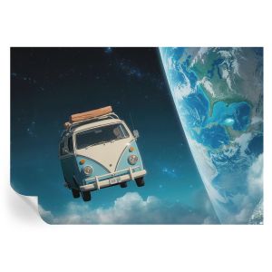 Papel de parede vinílico viagem espacial 208x146 tulup