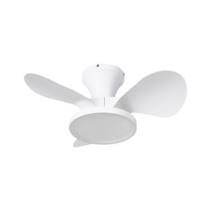 Ventilador de teto com luz punti com comando remoto LED branco