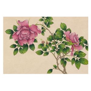 Papel de parede non-woven 250x250 rosas românticas tulup