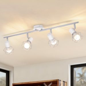 Nettlife luminária de teto e14 branco 71x20