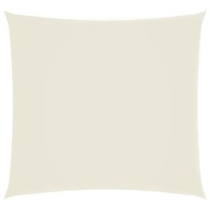 Para-sol estilo vela tecido oxford quadrado 7x7 m creme