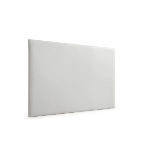 Cabeceira estofada neus pele sintética 210x120x5 cm - cinza claro - moonia