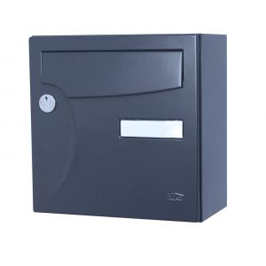 Buzón compacto 1 puerta exterior renz acero antracita mate