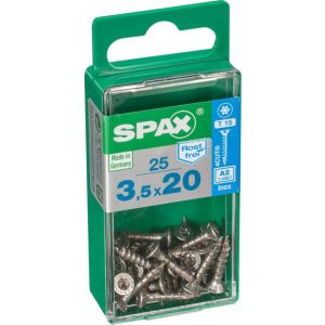 Vis - spax - tête fresada torx - aço inox - diam. 3.5 mm - long. 20 mm - lo