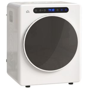 Máquina de secar 49x43x61 cm aço inoxidável e abs color blanco Homcom