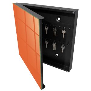 Organizador de chaves de parede 30x30x5, abertura à esquerda tulup