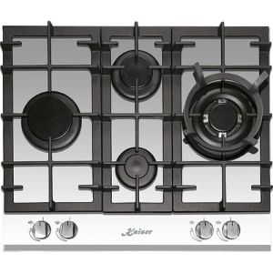Placa de cozinha a gás - kaiser - kcg 6394w - 60 cm - vidro branco - queima