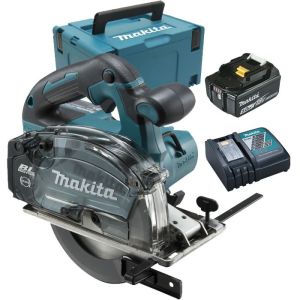 Serra circular para metal Makita dcs553rtj - 18v li-ion 5 ah ø 150 mm
