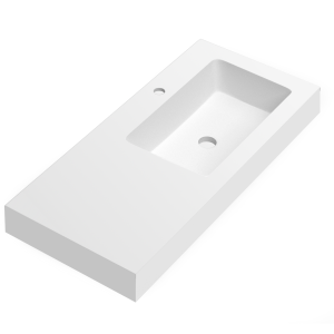 Saia de casa de banho branca mate lavatório 80cm (20+60)
