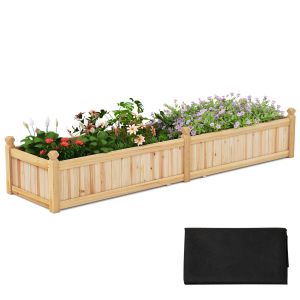 Bancal elevado rectangular 227 x 59,5 x 40 cm