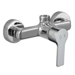 Kibath torneira de coluna chuveiro monocomando pin em latão cromado