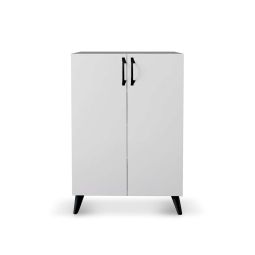 Armário multiusos - sapateira catterhouse rodas branco 60 x 33 x 87 cm