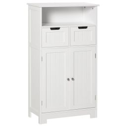 Armário de casa de banho 60x30x108.8 cm mdf color blanco kleankin