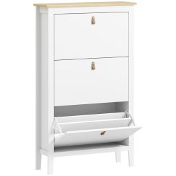 Sapateira 80x24x131 cm color blanco Homcom, casa - móveis de armazenamento