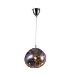 Lâmpada pendente moderna cristal azul E27 d280mm