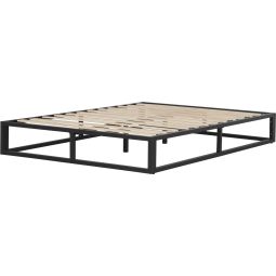 Estrutura de cama metálica 160 x 200 cm - preto