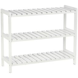 Sapateira 70x26x57,5cm madeira de pinho e mdf color blanco Homcom