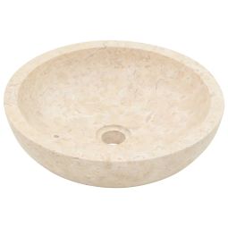 Lavatório 40x12 cm mármore creme