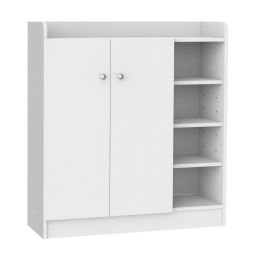 Sapateira 83x30x90 cm aglomerado de madeira color blanco Homcom