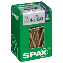 Vis - spax - tête fraisée - diâmetro 4.5 mm - comprimento 60 mm - lote de 5