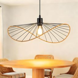 Nettlife candeeiro suspenso preto 50x120