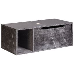 Mueble para lavabo de pared cascavel 80 cm mármol negro
