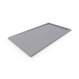 Base de duche em resina com quadro. Cinza cimento 80x160cm