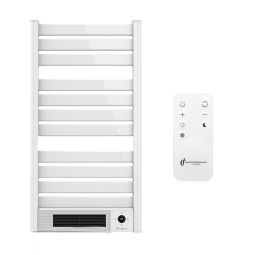 Toalheiro elétrico de parede com ventoinha omiros sannover 2000 w branco