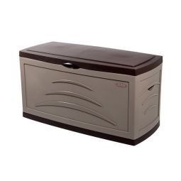 Baú de polipropileno taupe para exterior serena 310 l