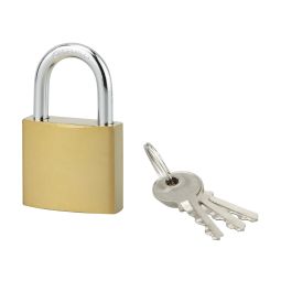 Cadeado de aço com três chaves 40mm