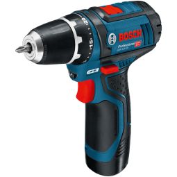 Aparafusador 12V com 2 baterias de 2Ah Bosch Azul