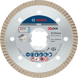 Disco diamantado X-Lock Ceramic 115 mm Bosch