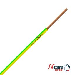 H07V-U 1x1,5mm cabo amarelo-verde Nexans rolam 10m