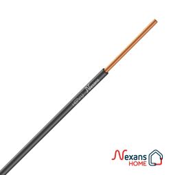 H07V-U 1x2,5mm com cabo preto Nexans rolo 25m